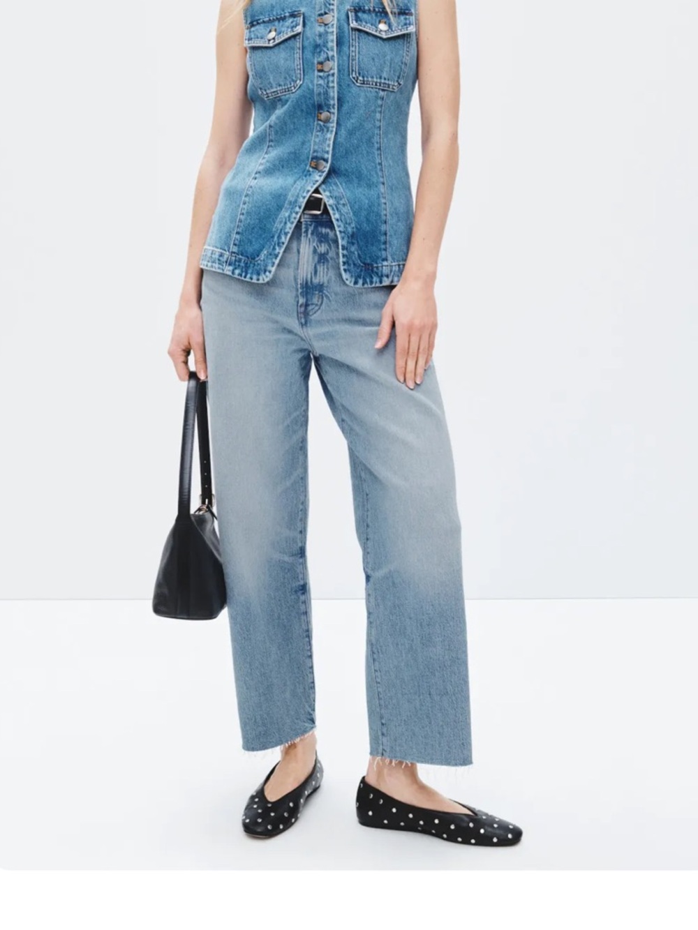 NWT Madewell the Perfect Vintage Wide Leg Crop Jean